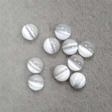 8MM ROUND CABOCHON CATS EYE WHITE(10PCS/BAG)